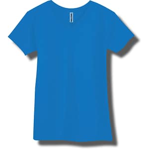 Neon Blue V-Neck T-Shirt