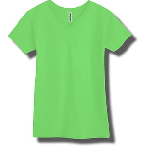 Neon Green V-Neck T-Shirt