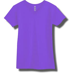 Neon Purple V-Neck T-Shirt