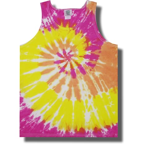 Neon Summer Sunset Tie Dye Tank