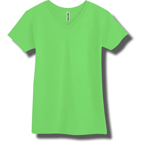 Neon Green V-Neck T-Shirt