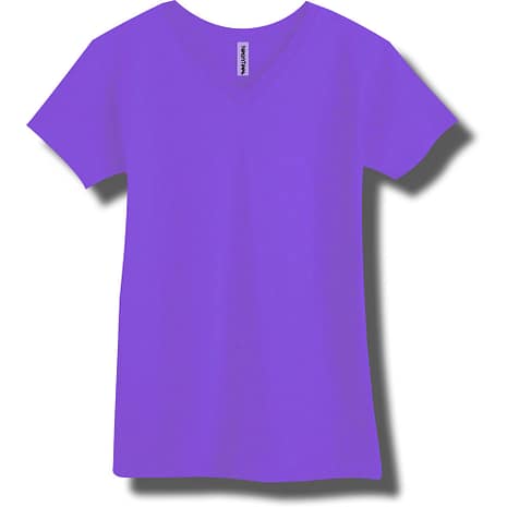 Neon Purple V-Neck T-Shirt