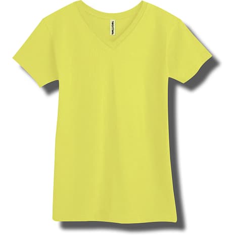 Neon Yellow V-Neck T-Shirt